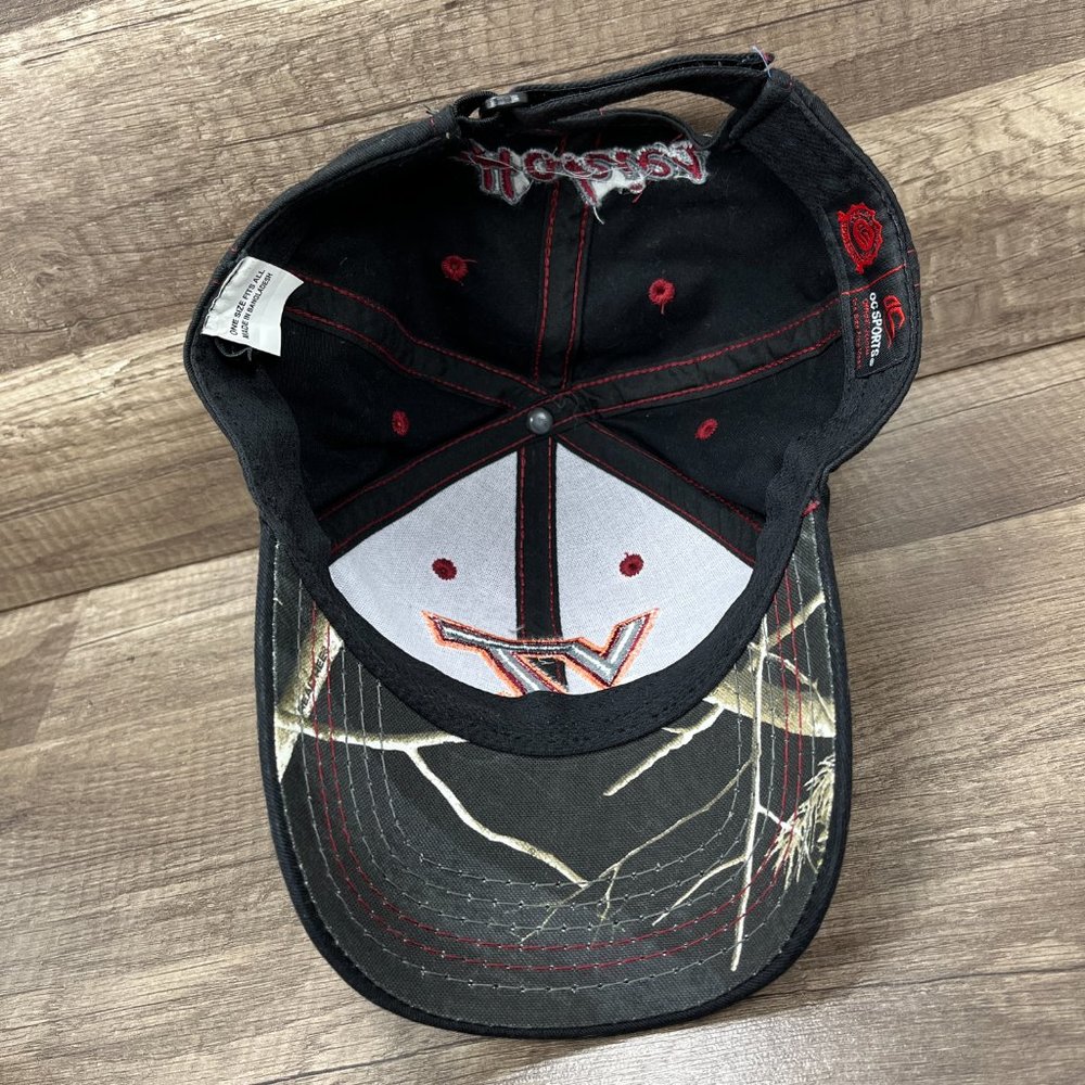 Virginia Tech OC Sports Cap Hat Black Gray Adjustable Hook and Loop OS NCAA - Picture 6 of 11